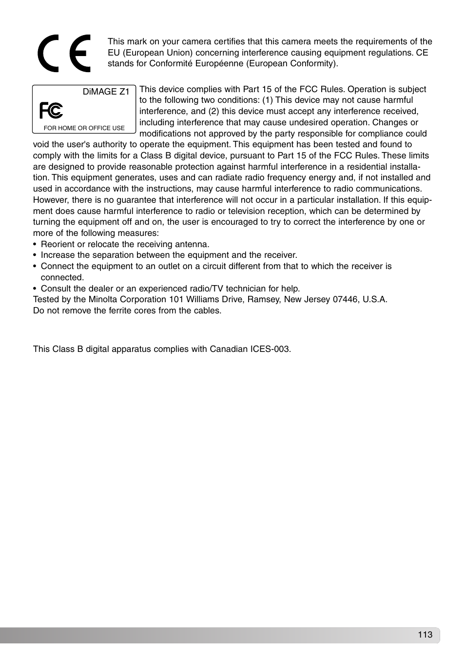 Konica Minolta SY-A308 User Manual | Page 113 / 116
