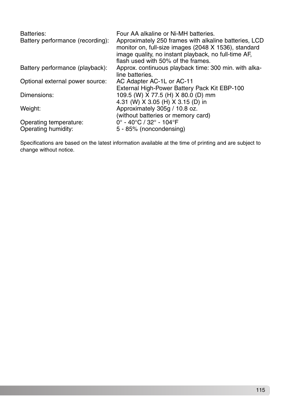 Konica Minolta SY-A308 User Manual | Page 115 / 116