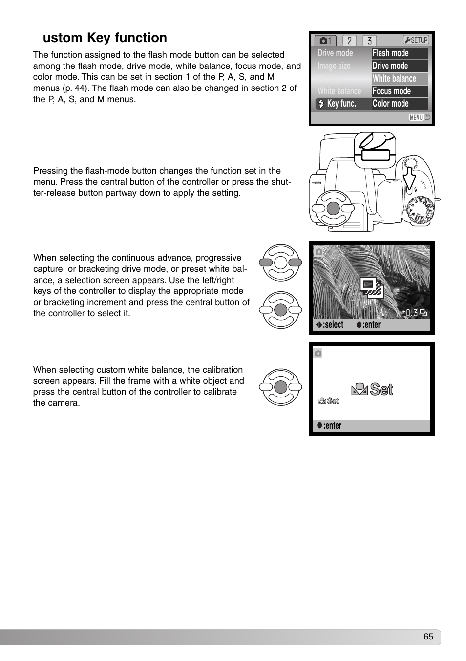 Custom key function | Konica Minolta SY-A308 User Manual | Page 65 / 116
