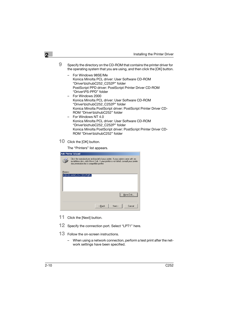 Konica Minolta BIZHUB C252 User Manual | Page 33 / 96