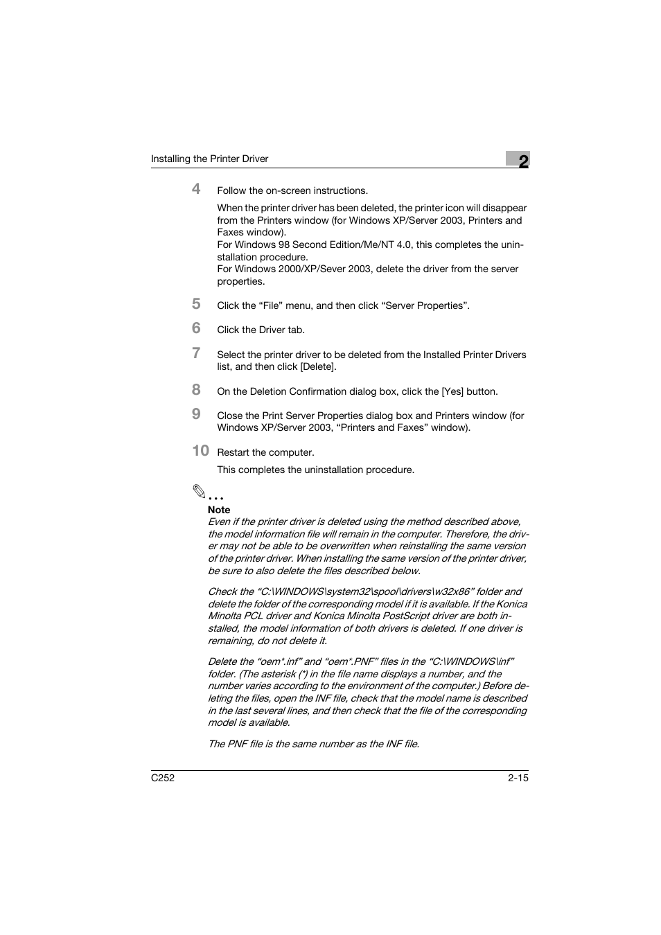 Konica Minolta BIZHUB C252 User Manual | Page 38 / 96