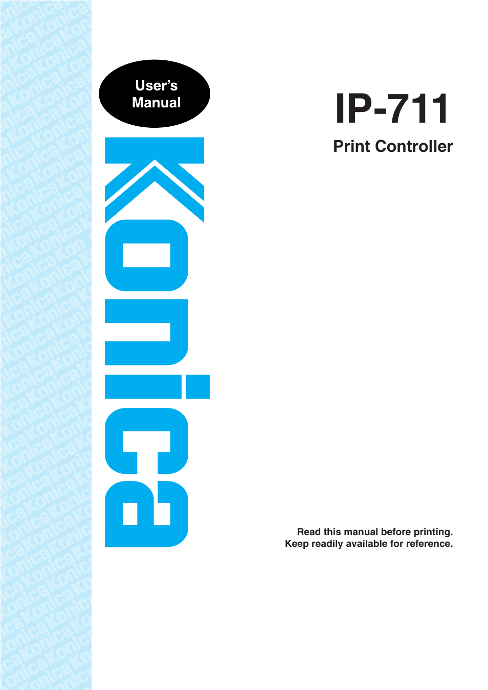 Konica Minolta IP-711 User Manual | 209 pages