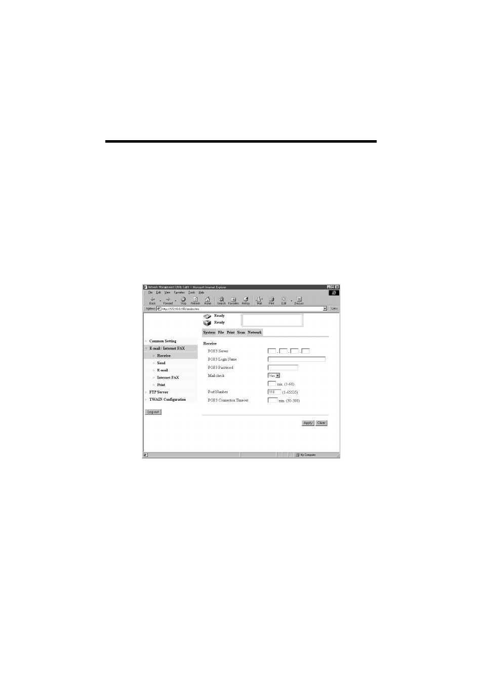 Controller setting | Konica Minolta IP-711 User Manual | Page 105 / 209