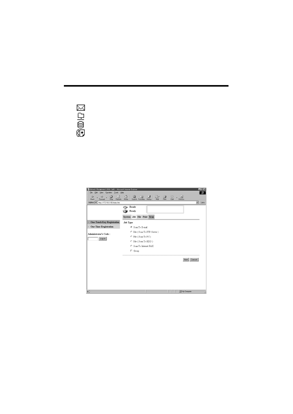 Konica Minolta IP-711 User Manual | Page 120 / 209