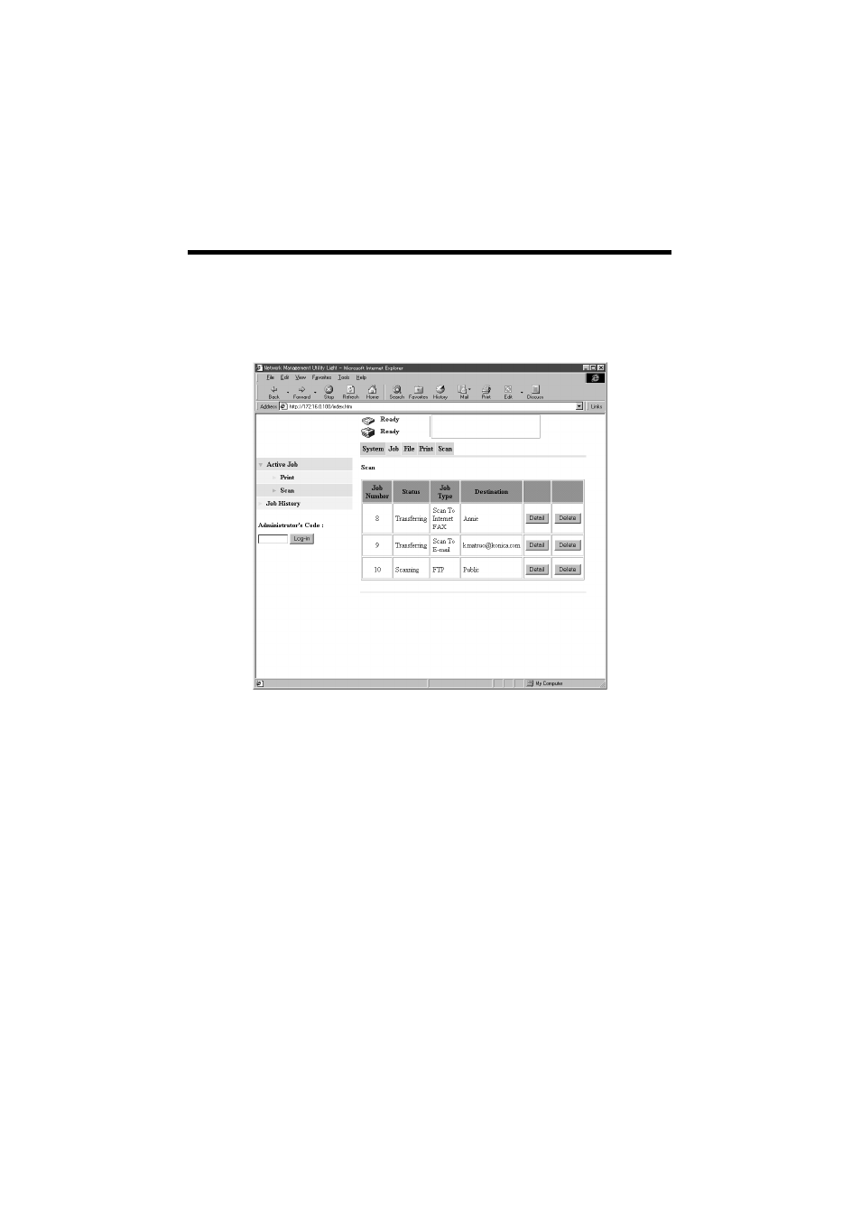 Konica Minolta IP-711 User Manual | Page 163 / 209