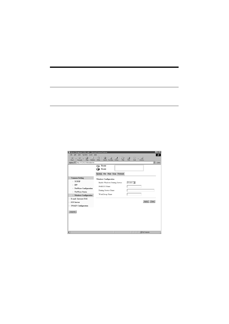 3 windows printing setting, Settings made on the controller side | Konica Minolta IP-711 User Manual | Page 29 / 209