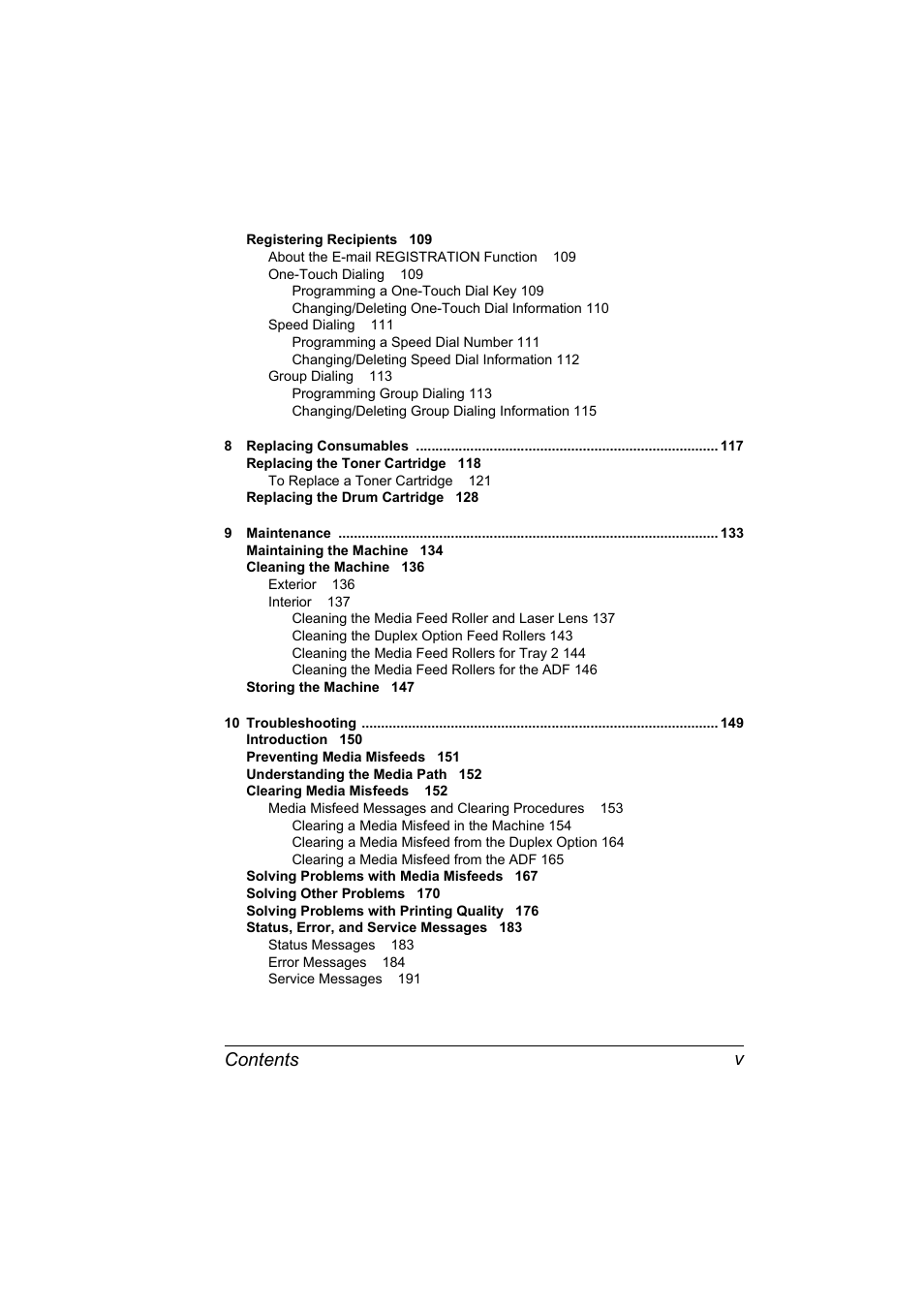 Contents v | Konica Minolta 2490MF User Manual | Page 11 / 226