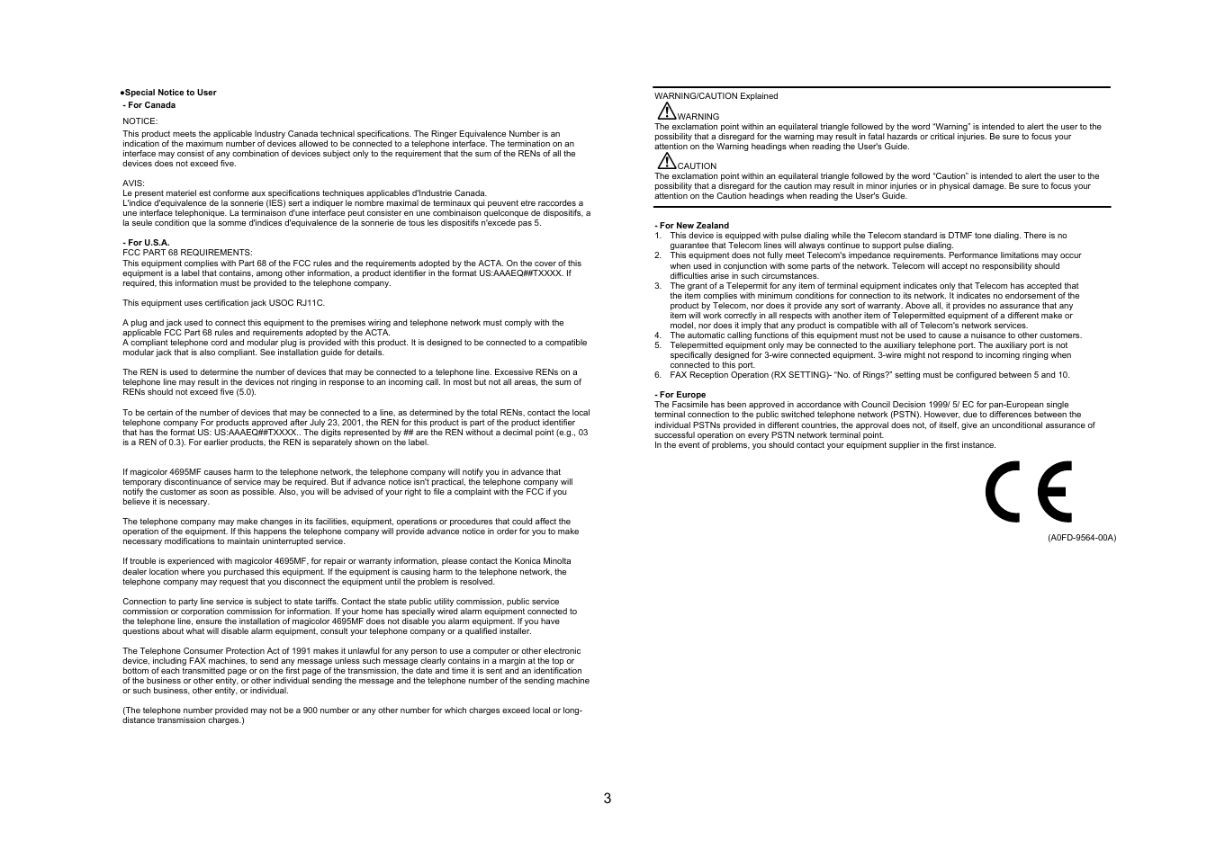 Konica Minolta MAGICOLOR 4695MF User Manual | Page 4 / 47