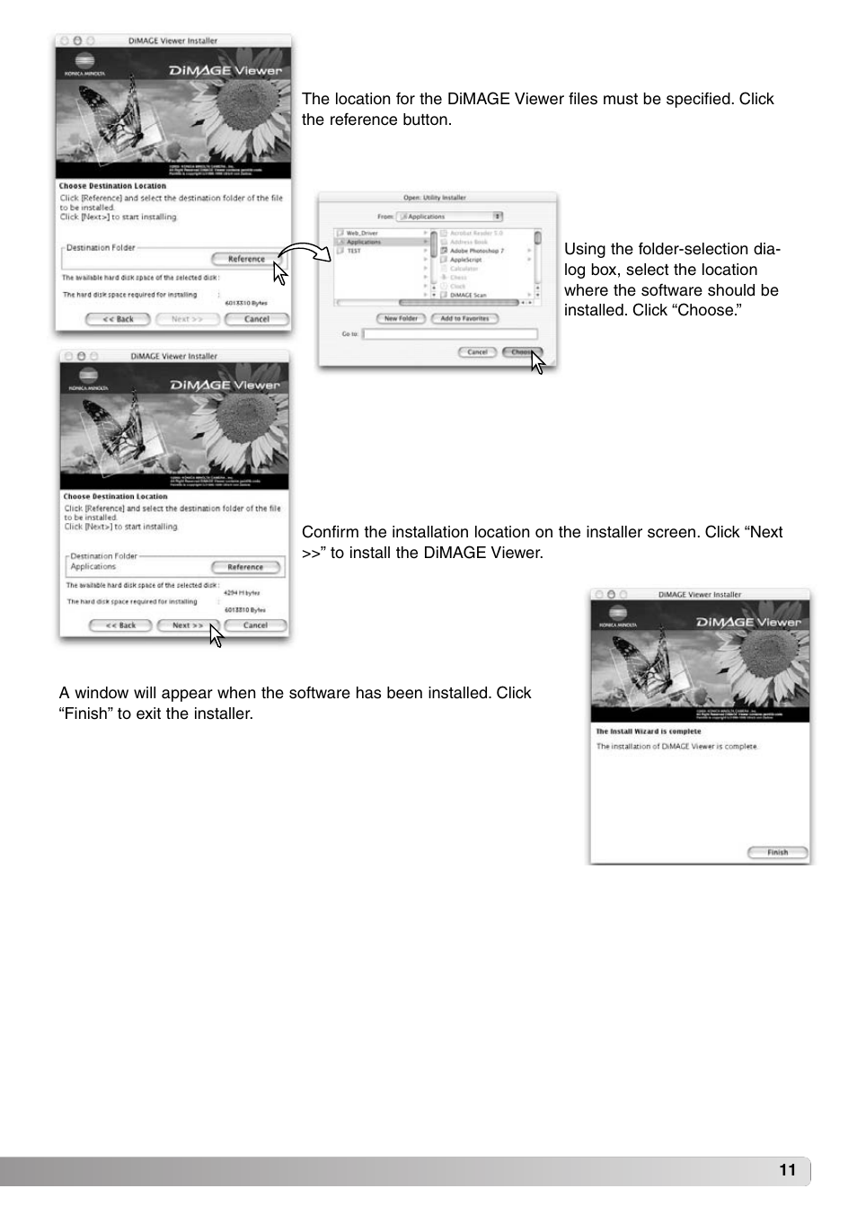 Konica Minolta DiMAGE Viewer User Manual | Page 11 / 92