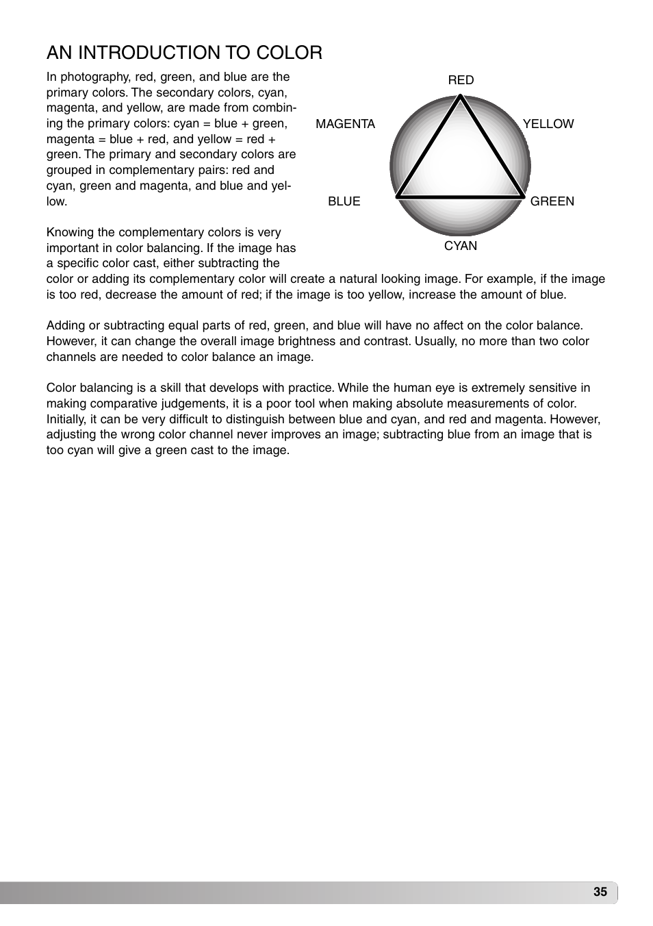 An introduction to color | Konica Minolta DiMAGE Viewer User Manual | Page 35 / 92