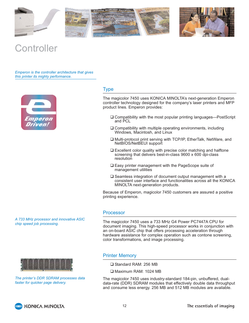 Controller | Konica Minolta Magicolor 7450 User Manual | Page 16 / 46