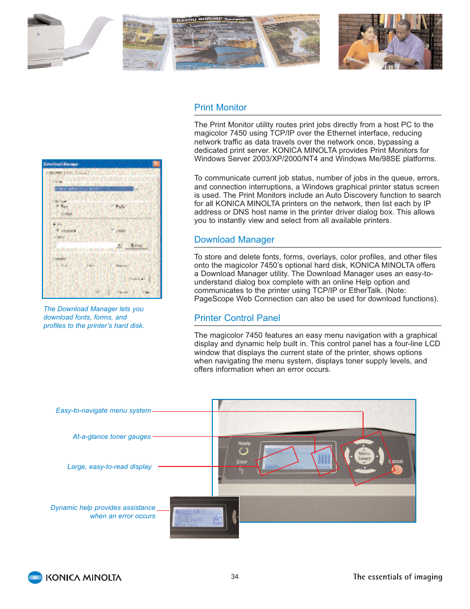 Konica Minolta Magicolor 7450 User Manual | Page 38 / 46