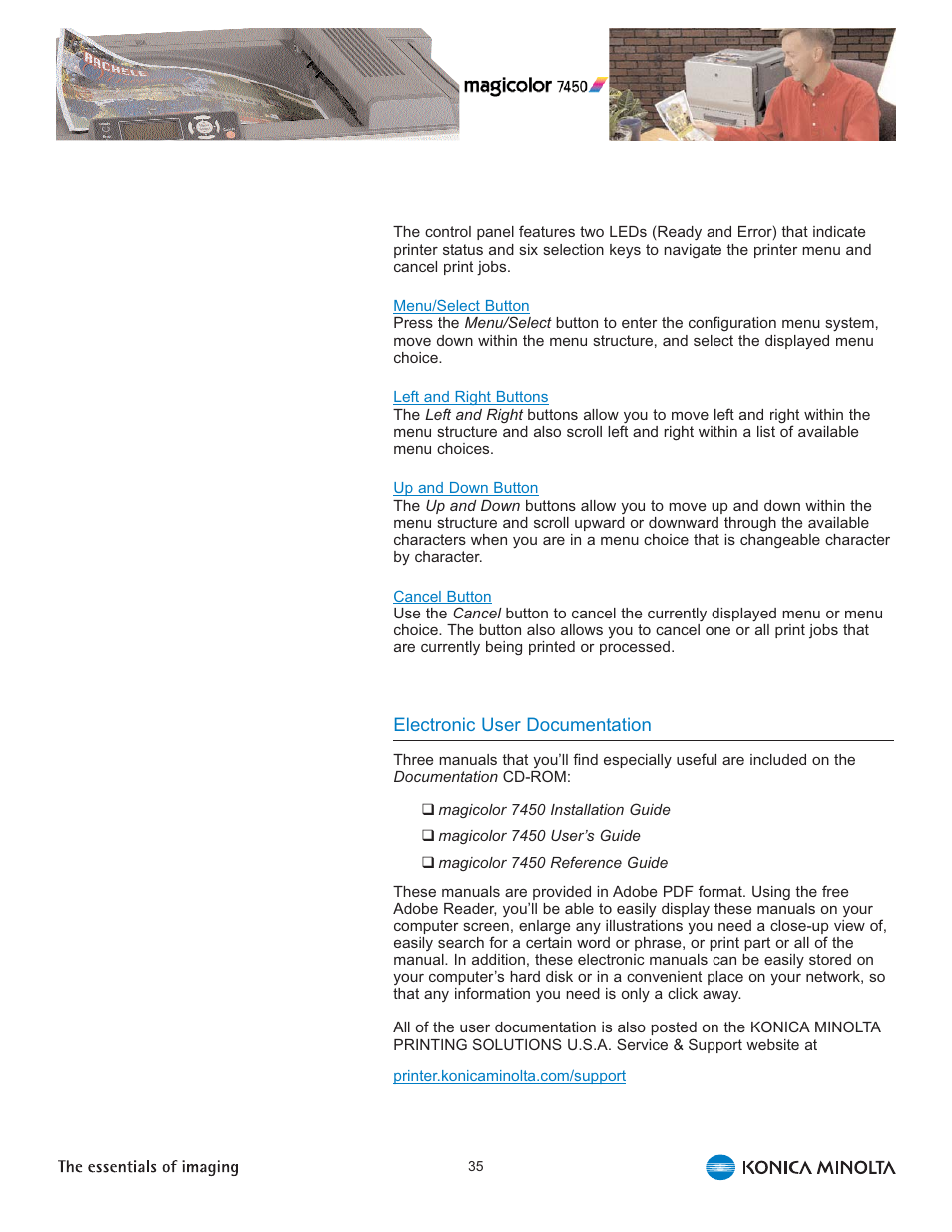 Konica Minolta Magicolor 7450 User Manual | Page 39 / 46