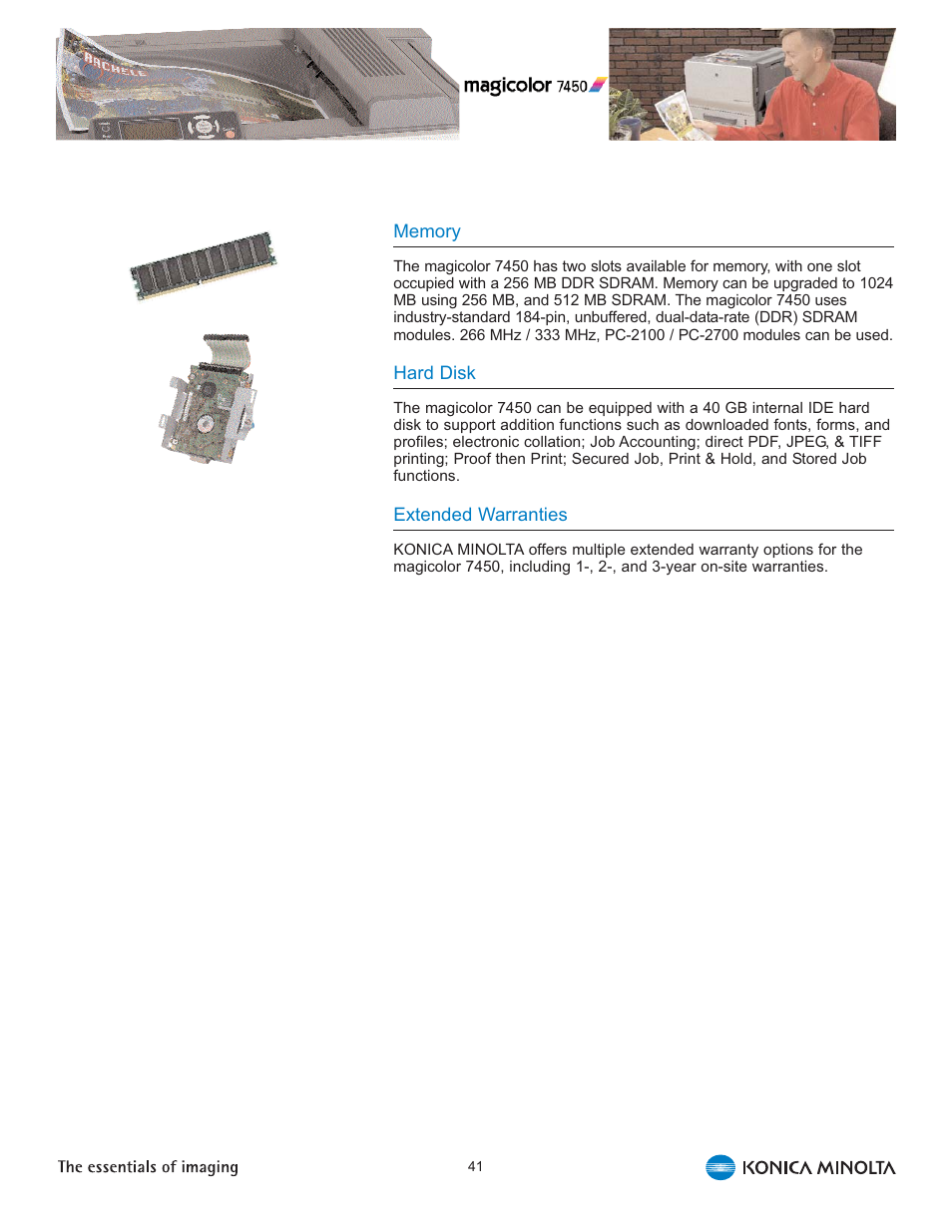 Konica Minolta Magicolor 7450 User Manual | Page 45 / 46