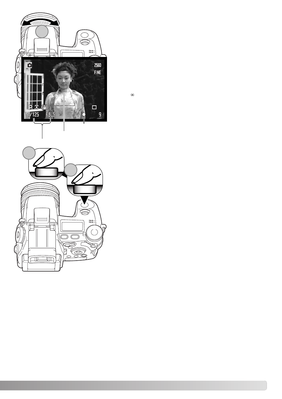 Basic recording operation | Konica Minolta Dimage A1 User Manual | Page 33 / 172