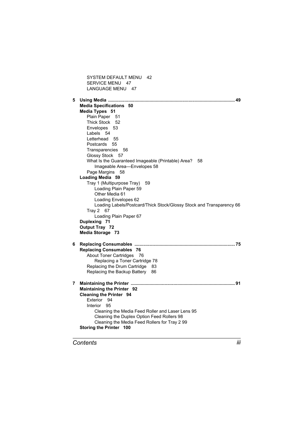 Contents iii | Konica Minolta bizhub C10P User Manual | Page 11 / 168