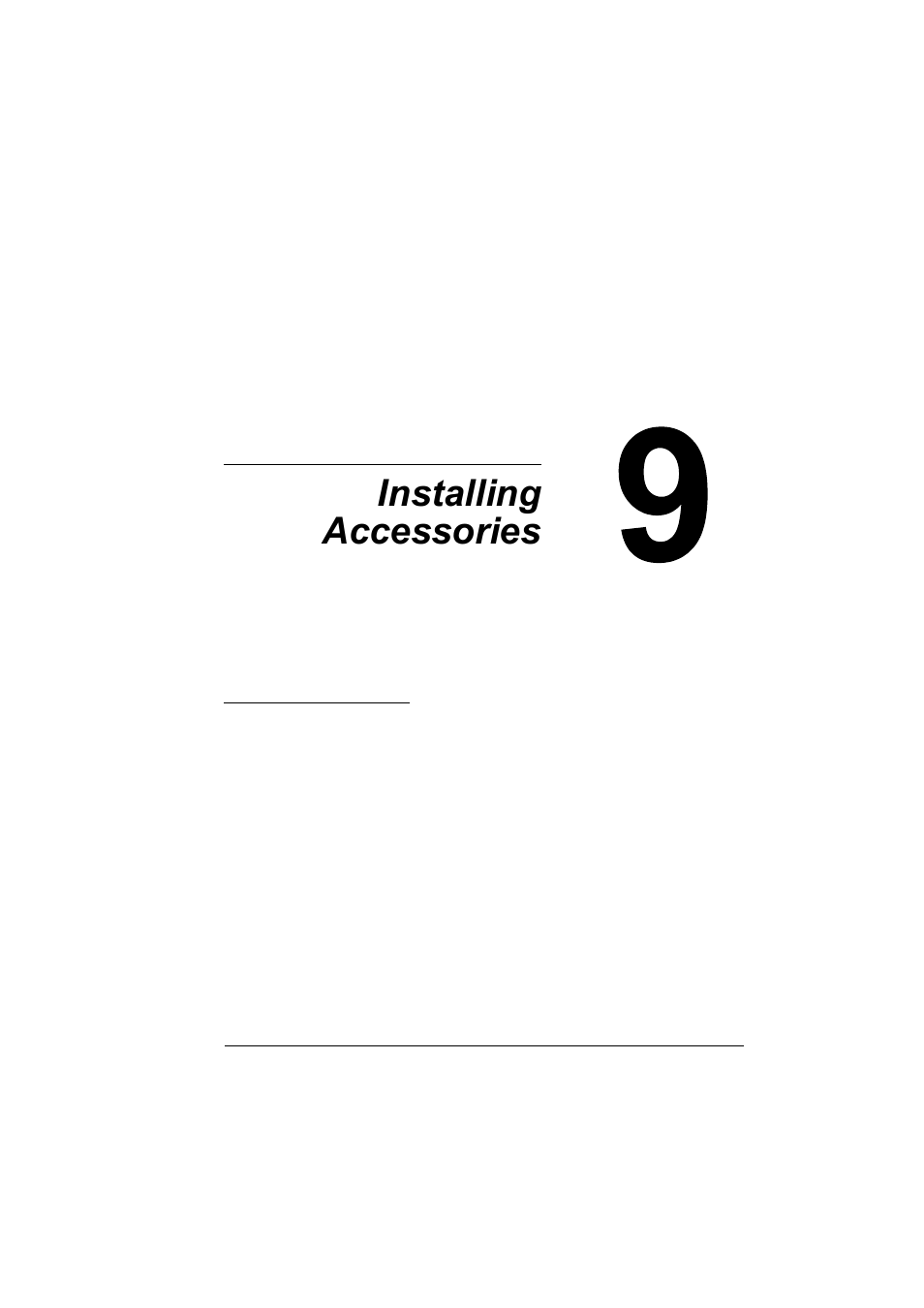 Ch.9 installing accessories, 9 installing accessories | Konica Minolta bizhub C10P User Manual | Page 147 / 168