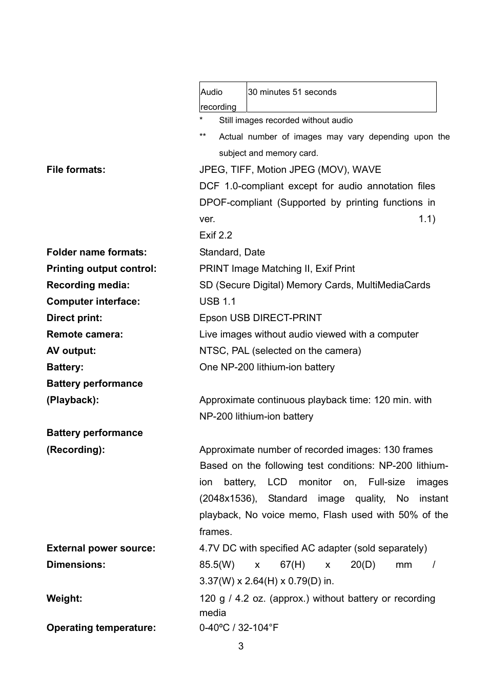 Konica Minolta Minolta DiMAGE Xt Biz User Manual | Page 3 / 5