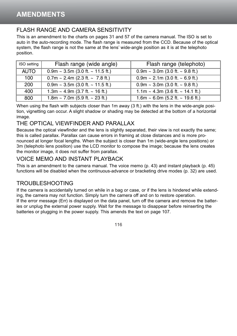 Amendments | Konica Minolta S304 User Manual | Page 116 / 118