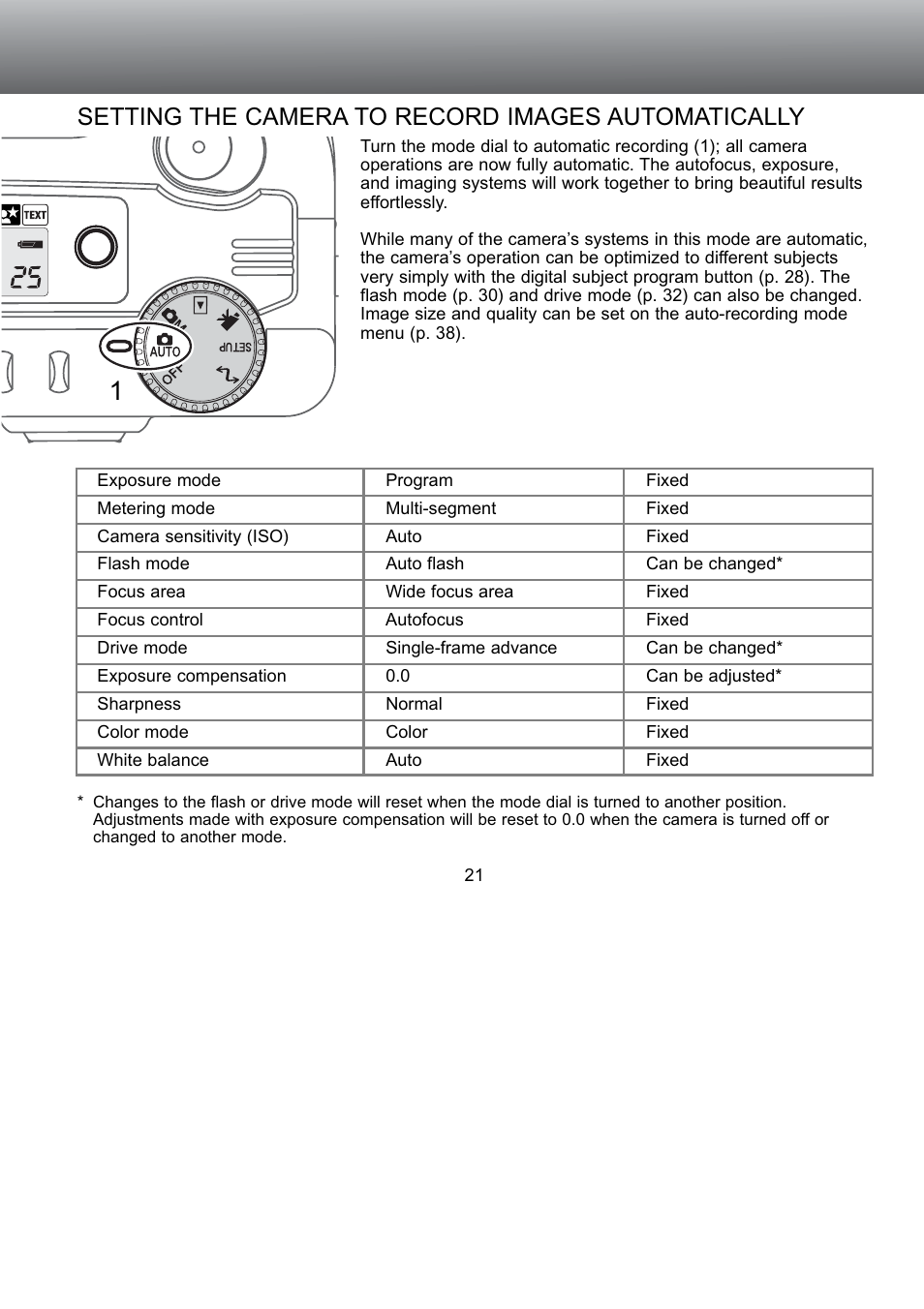 Setting the camera to record images automatically | Konica Minolta S304 User Manual | Page 21 / 118