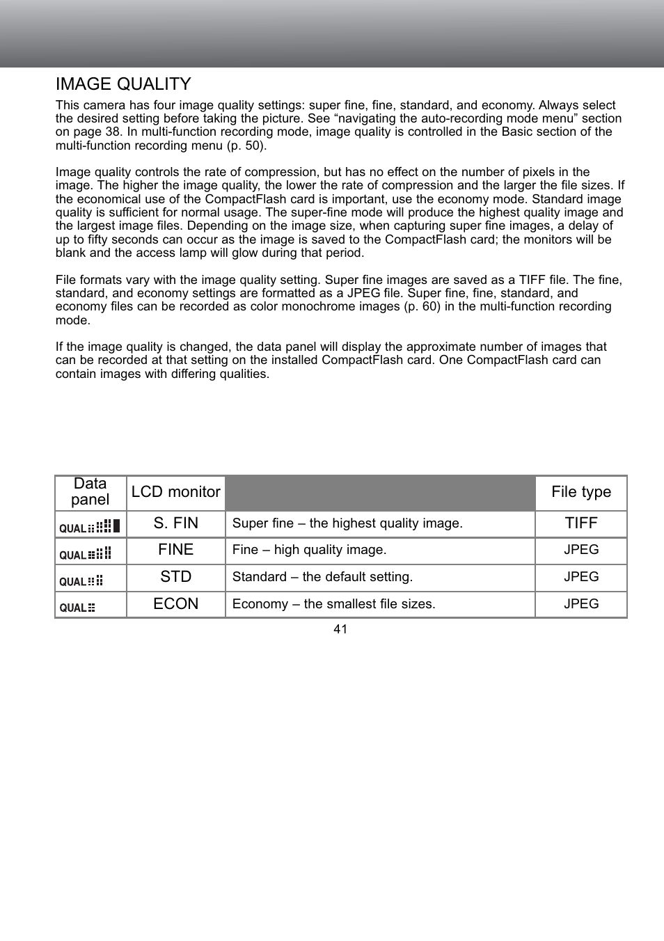 Image quality | Konica Minolta S304 User Manual | Page 41 / 118