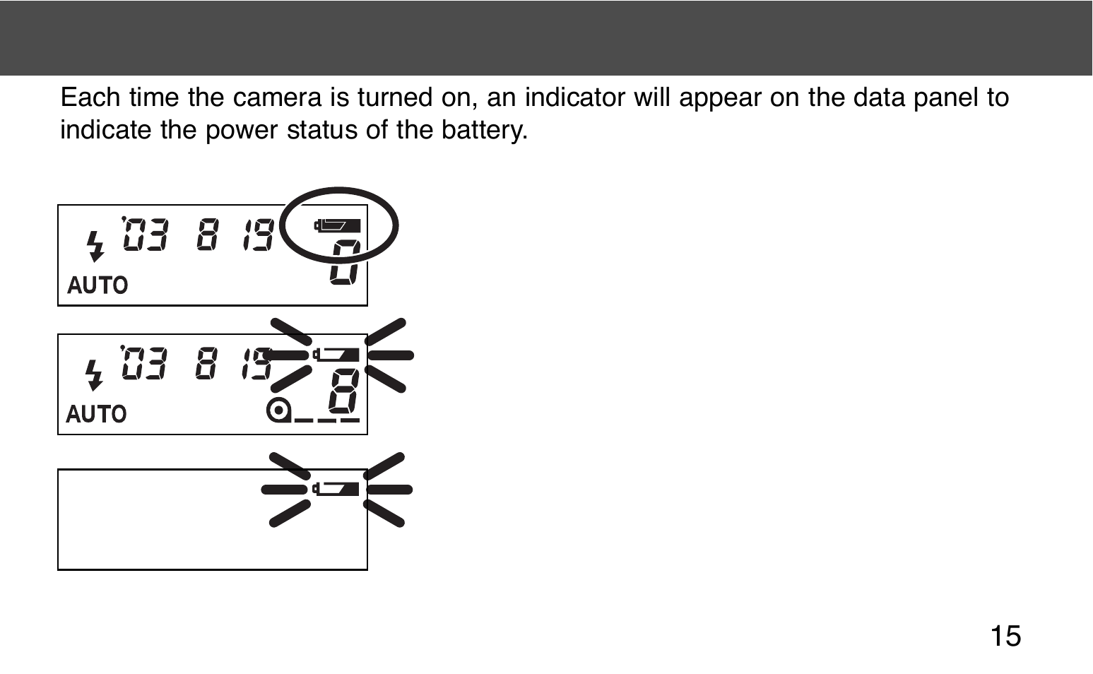 Battery-condition indicator | Konica Minolta 130C User Manual | Page 15 / 56