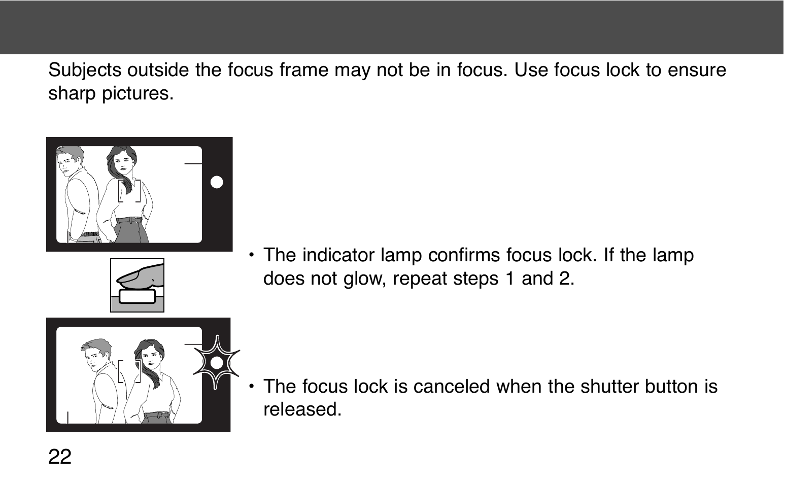 Focus lock | Konica Minolta 130C User Manual | Page 22 / 56