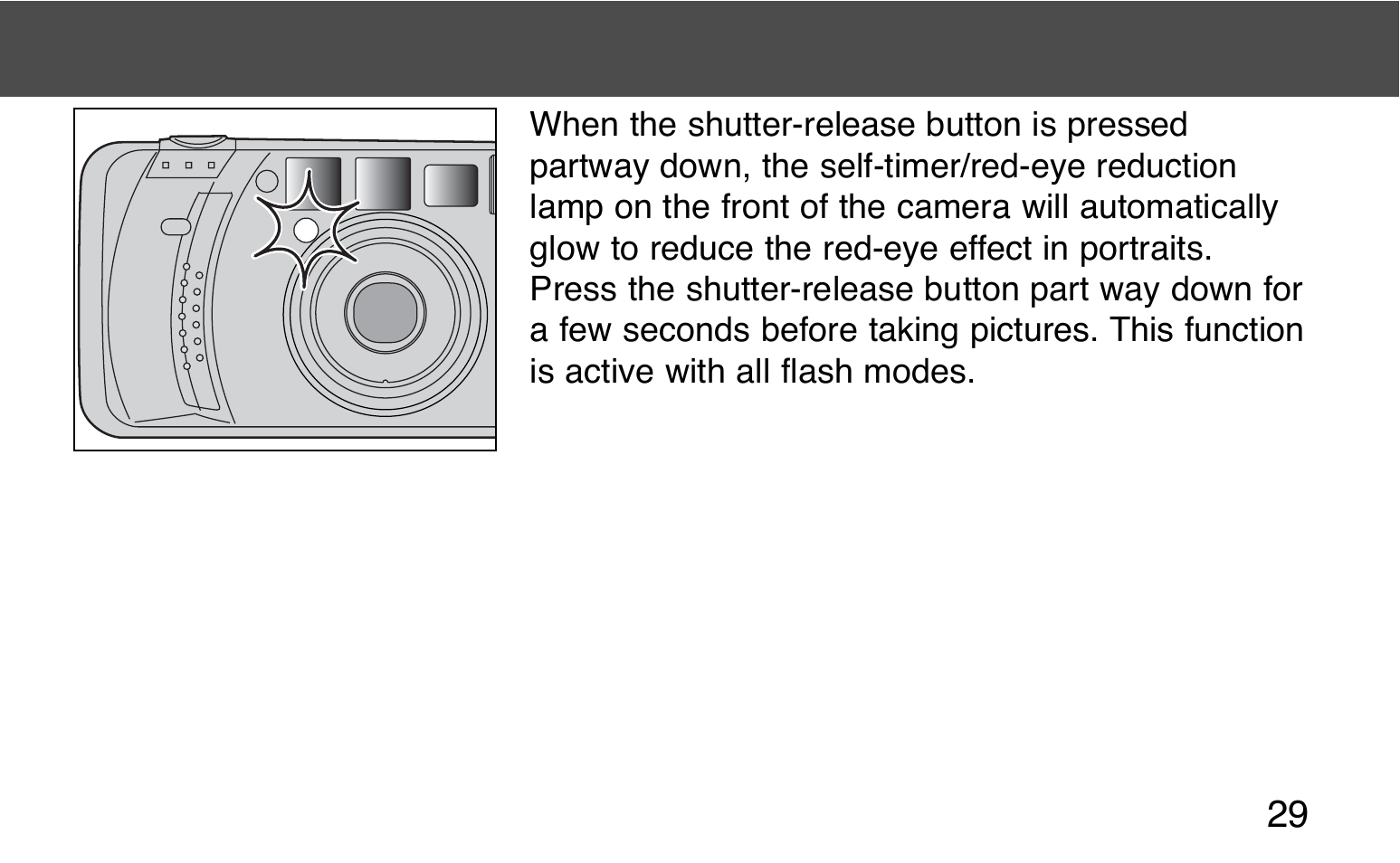 Red-eye reduction | Konica Minolta 130C User Manual | Page 29 / 56