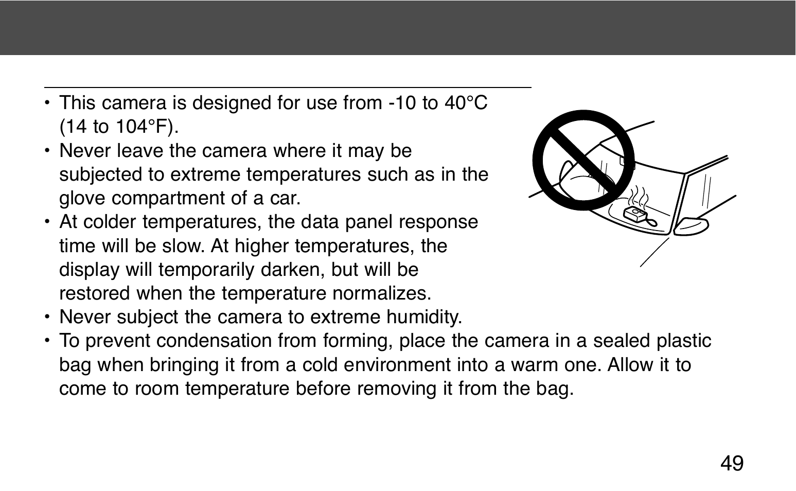 Care and storage | Konica Minolta 130C User Manual | Page 49 / 56