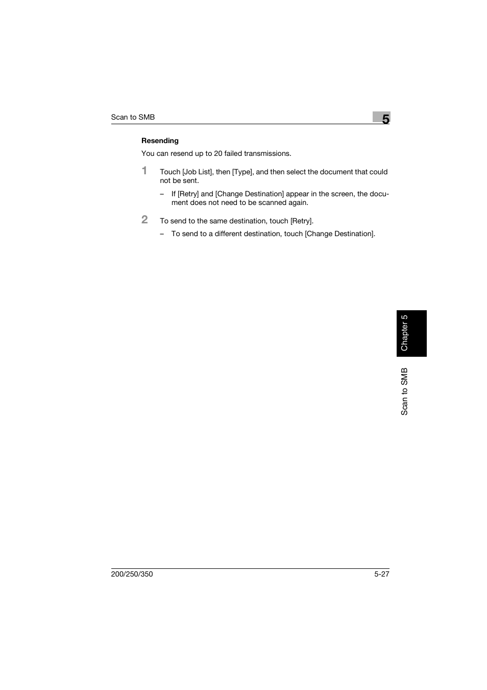 Resending, Resending -27 | Konica Minolta BP-200 User Manual | Page 212 / 468
