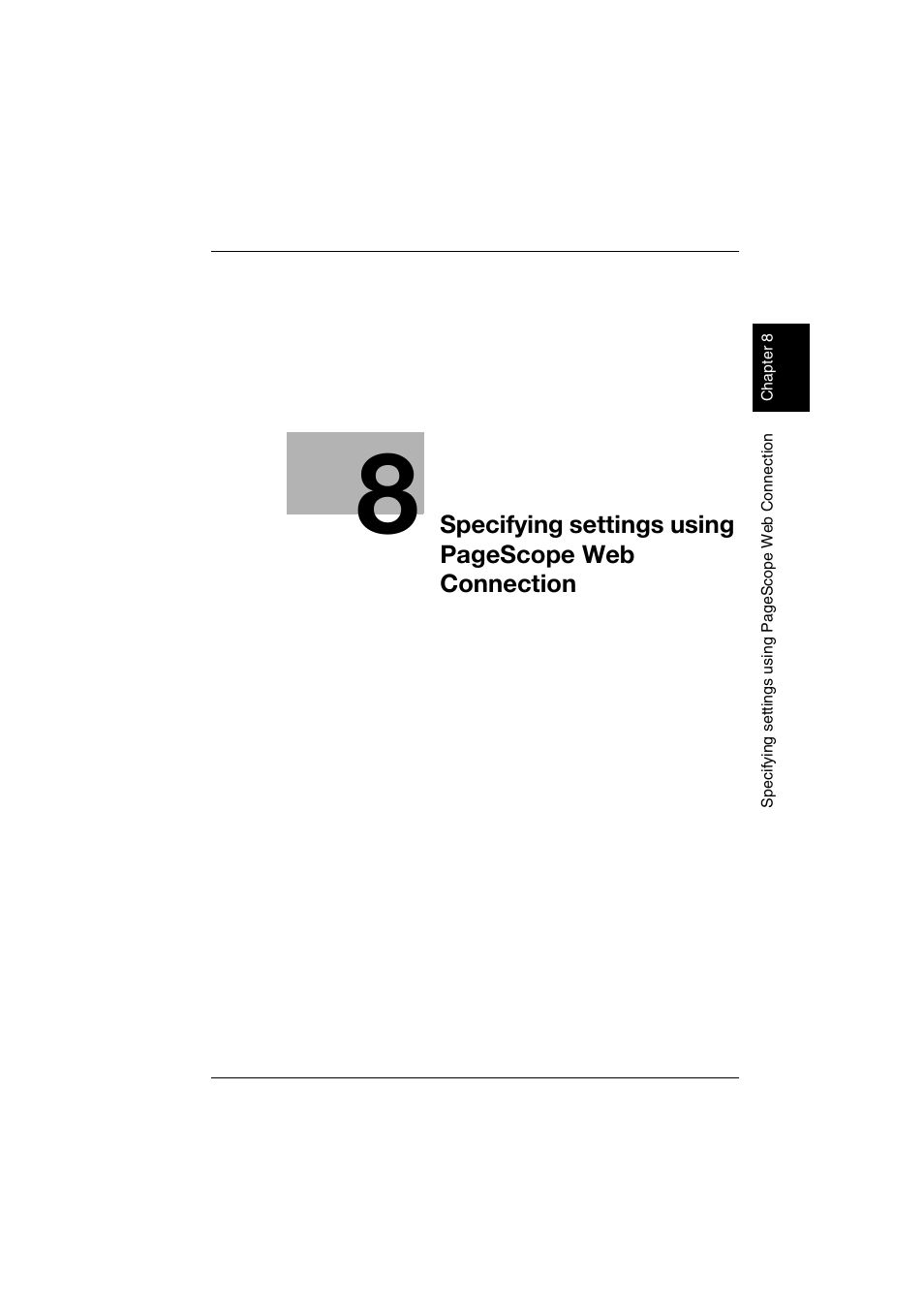 Specifying settings using pagescope web connection | Konica Minolta BP-200 User Manual | Page 280 / 468