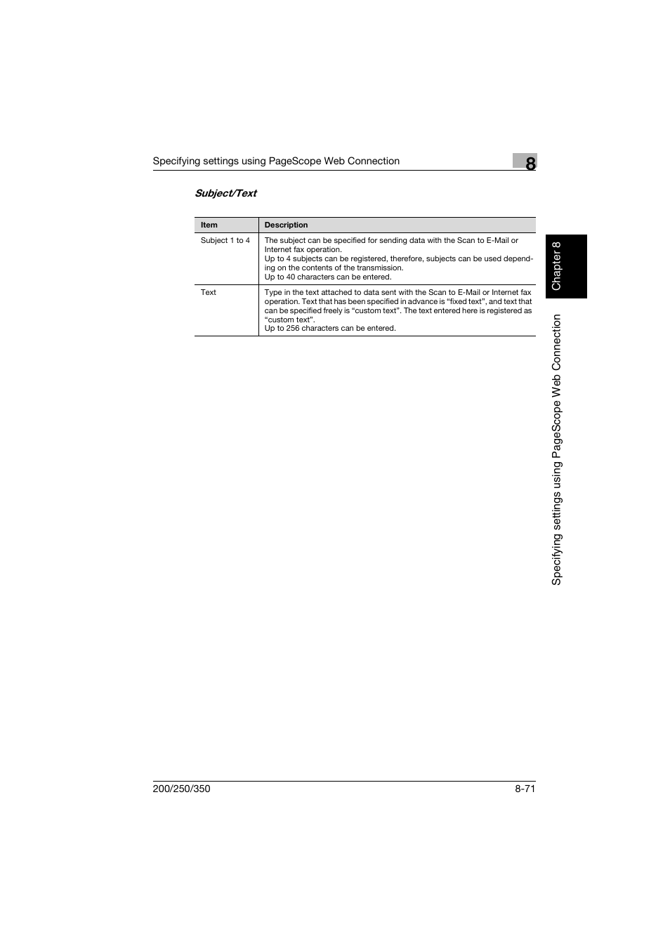 Konica Minolta BP-200 User Manual | Page 350 / 468