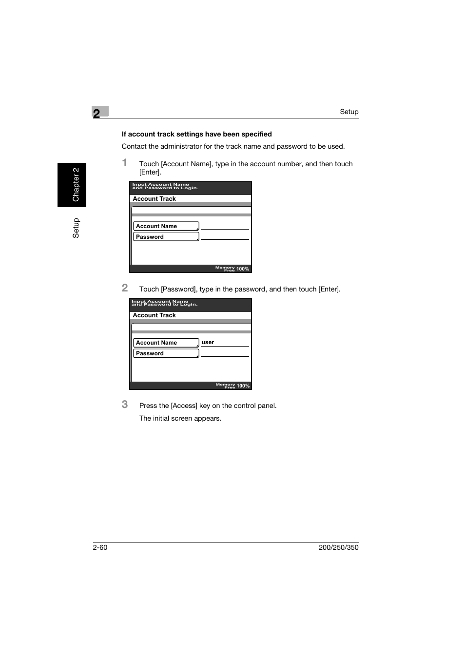 If account track settings have been specified, If account track settings have been specified -60 | Konica Minolta BP-200 User Manual | Page 93 / 468