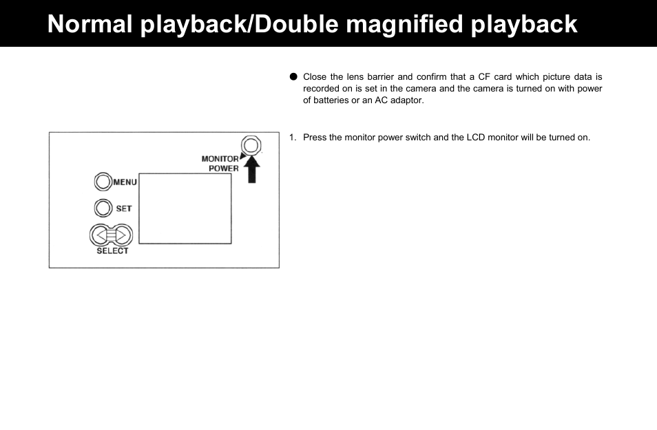 Normal playback/double magnified playback | Konica Minolta Q-M100 User Manual | Page 44 / 102