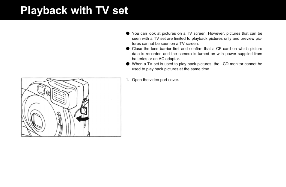 Playback with tv set | Konica Minolta Q-M100 User Manual | Page 52 / 102