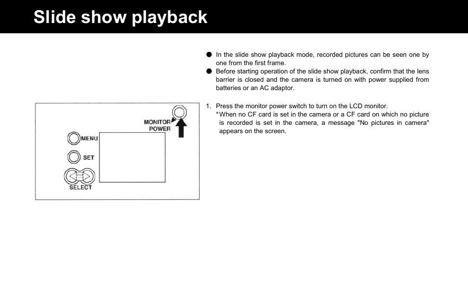 Slide show playback | Konica Minolta Q-M100 User Manual | Page 83 / 102