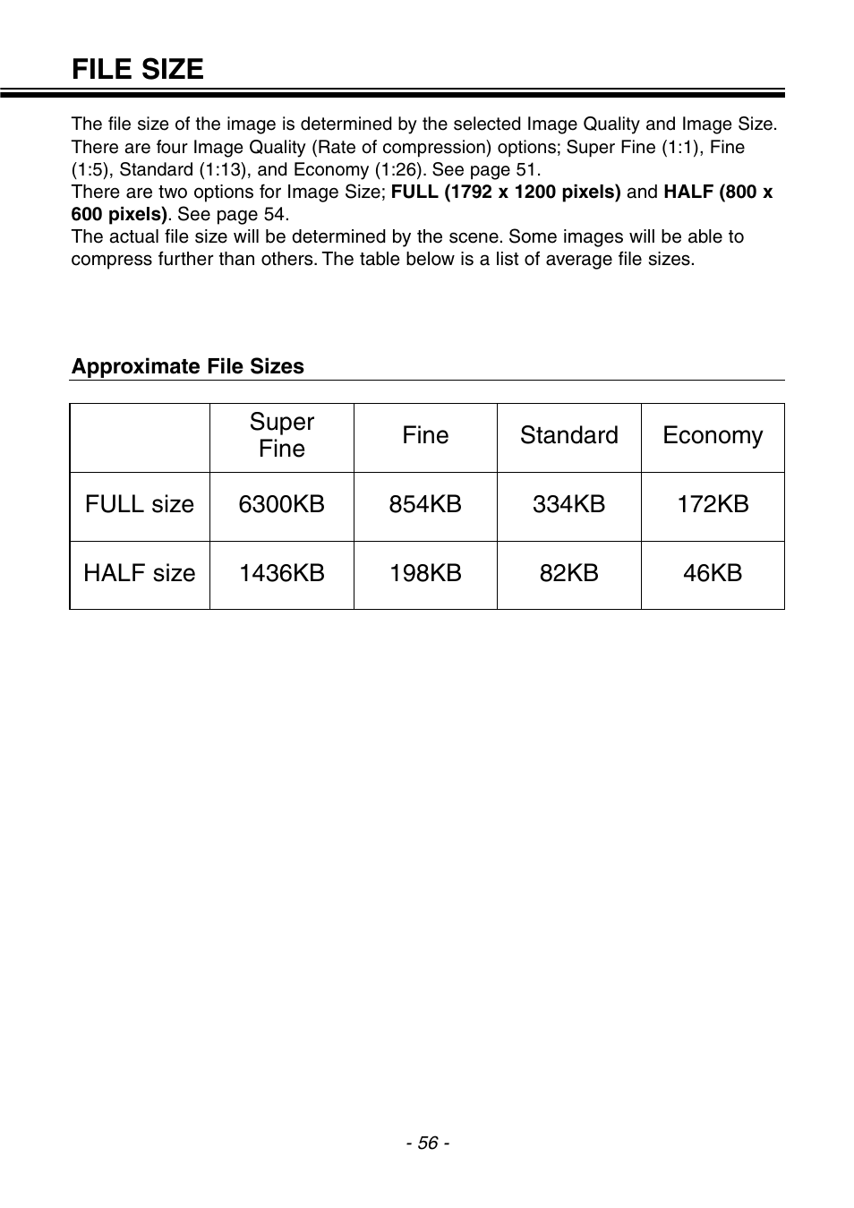 File size | Konica Minolta 2300 User Manual | Page 57 / 131