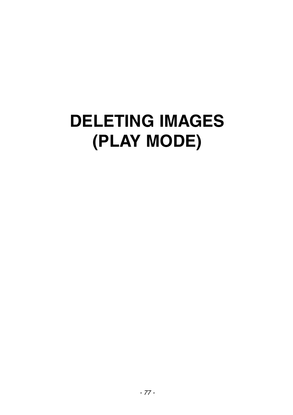 Deleting images (play mode) | Konica Minolta 2300 User Manual | Page 78 / 131