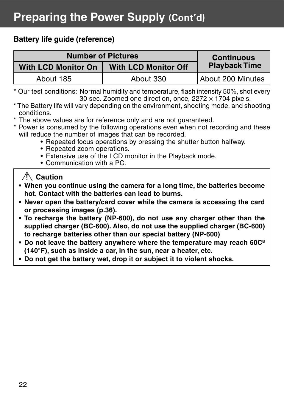 Preparing the power supply, Cont’d) | Konica Minolta REVIO KD-420Z User Manual | Page 22 / 141