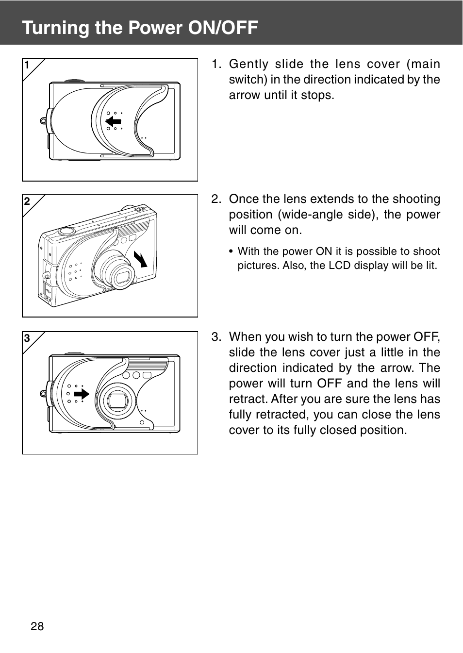 Turning the power on/off | Konica Minolta REVIO KD-420Z User Manual | Page 28 / 141