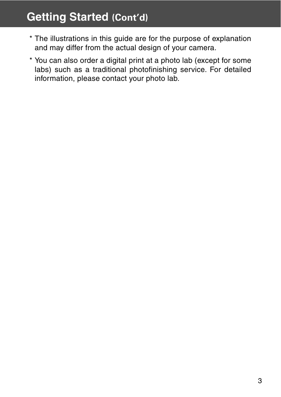 Getting started, Cont’d) | Konica Minolta REVIO KD-420Z User Manual | Page 3 / 141