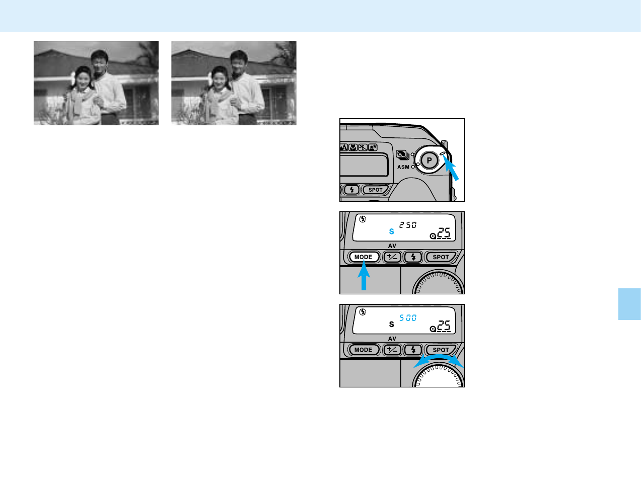 Aperture control, S mode - shutter priority | Konica Minolta APS Camera User Manual | Page 31 / 57