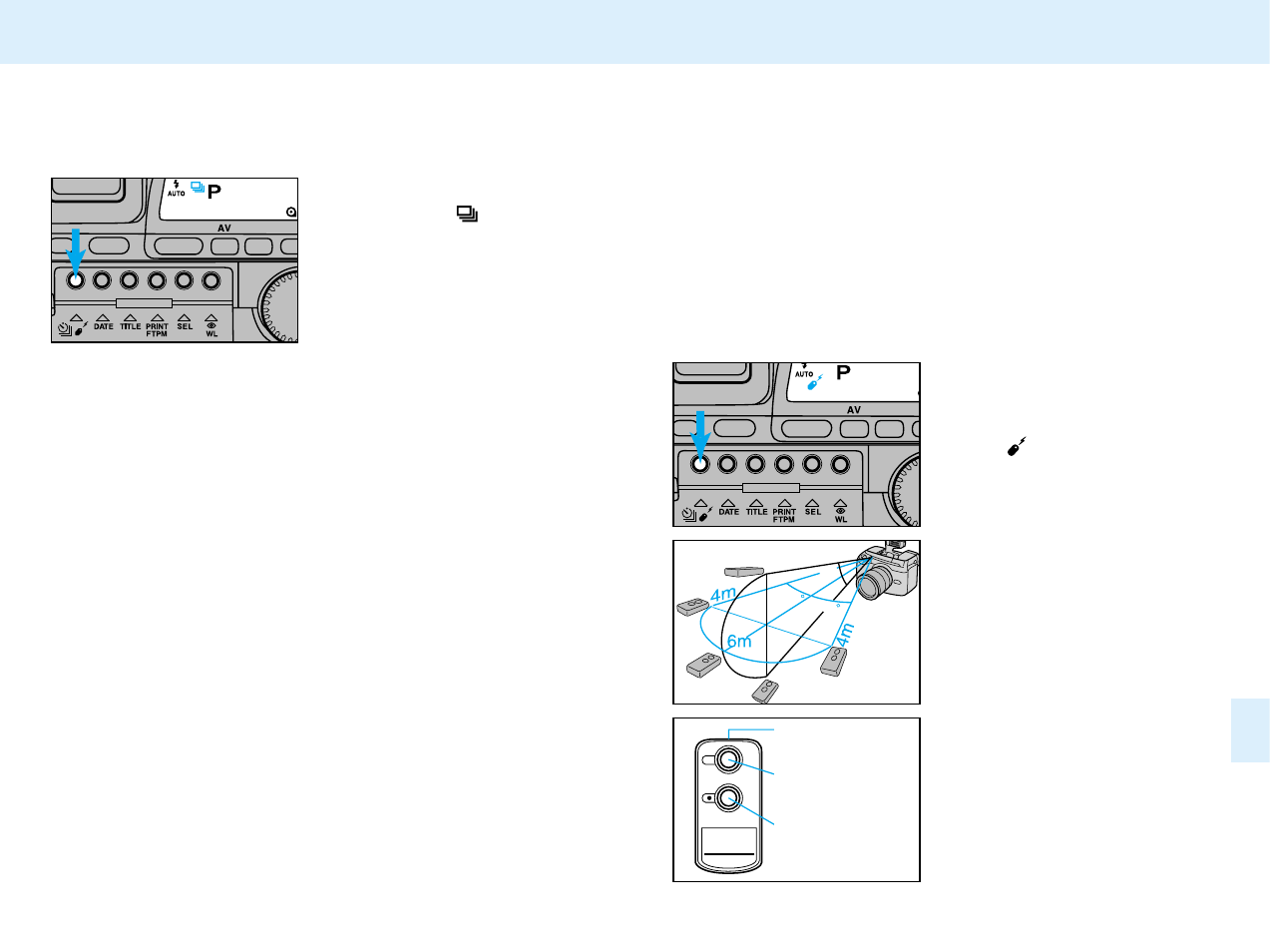 Continuous-drive mode, Remote-control (optional) | Konica Minolta APS Camera User Manual | Page 40 / 57