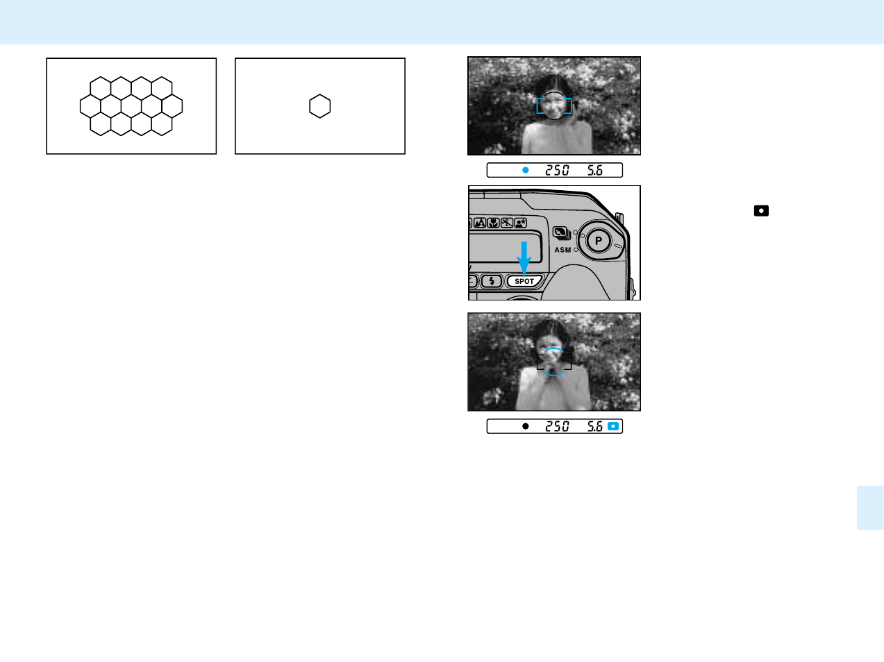 Spot metering | Konica Minolta APS Camera User Manual | Page 43 / 57