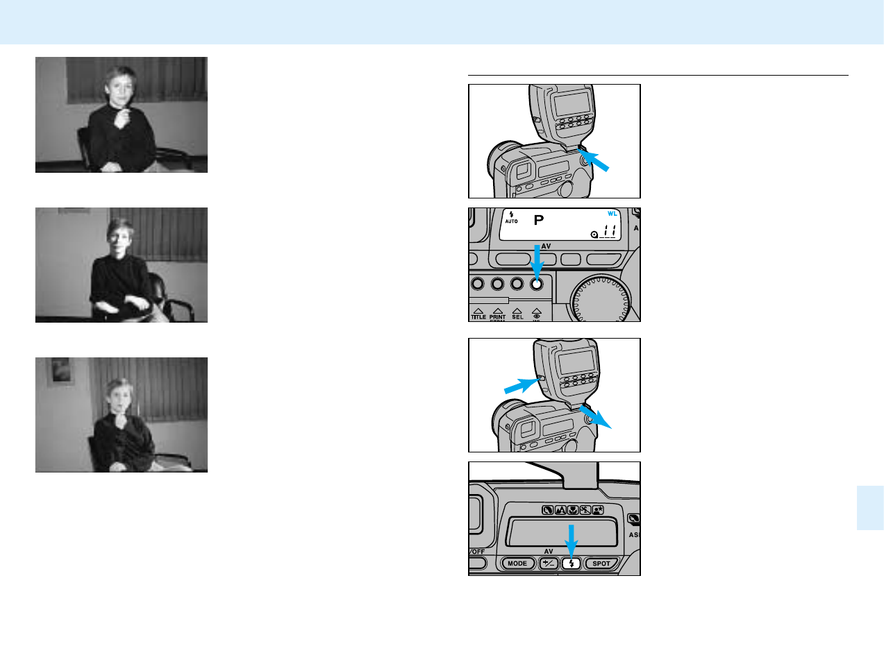 Setting wireless /remote flash mode | Konica Minolta APS Camera User Manual | Page 47 / 57