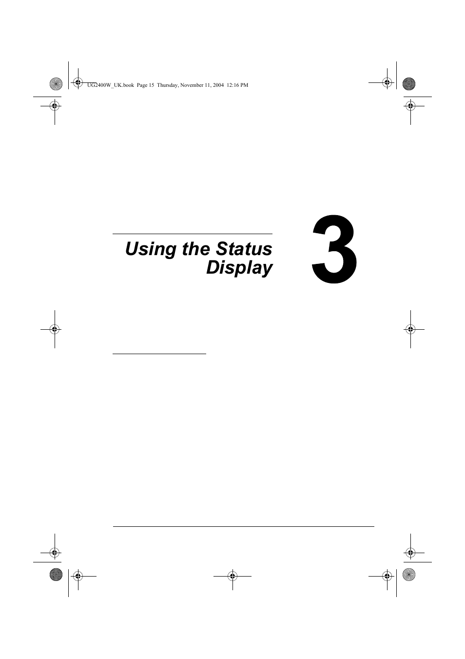 Using the status display, 3 using the status display | Konica Minolta Magicolor 2400 User Manual | Page 21 / 96