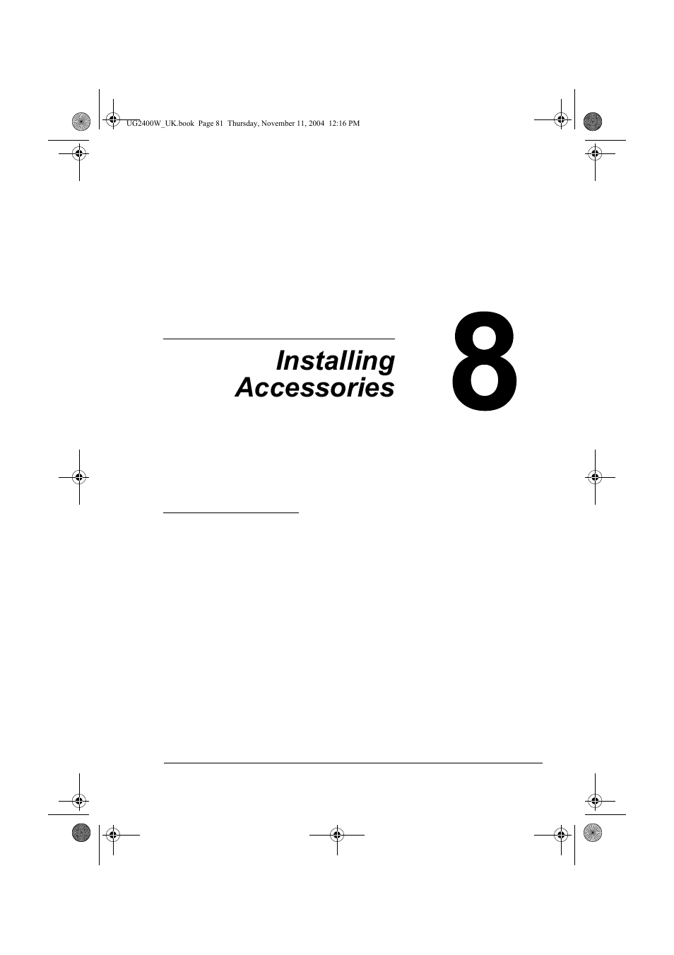 Installing accessories, 8 installing accessories | Konica Minolta Magicolor 2400 User Manual | Page 87 / 96