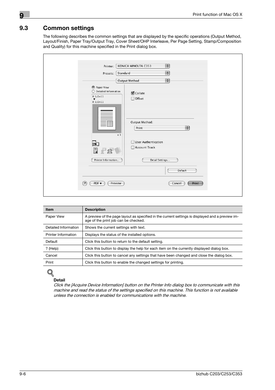 3 common settings, Common settings -6 | Konica Minolta BIZHUB C203 User Manual | Page 112 / 278