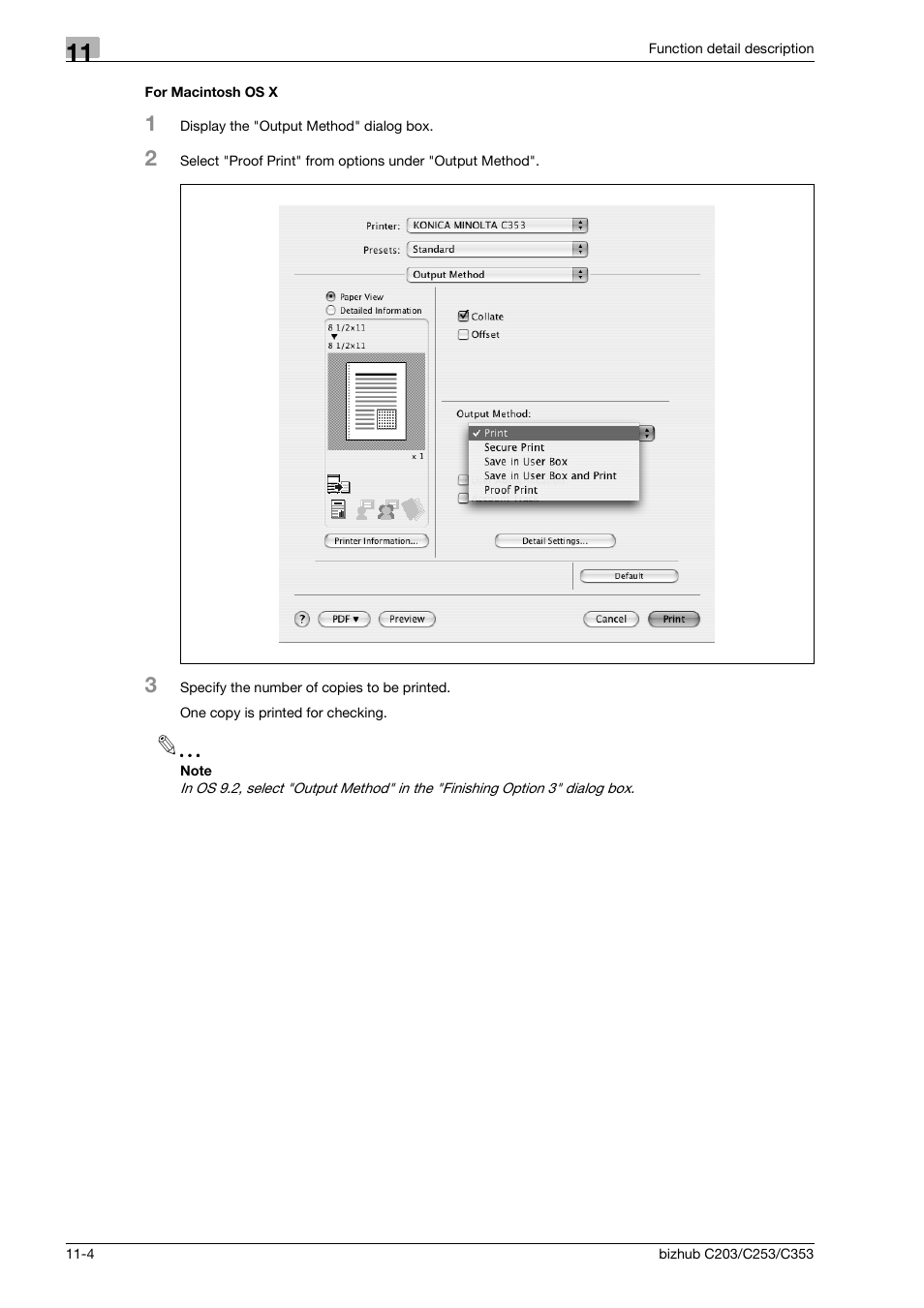 For macintosh os x, For macintosh os x -4 | Konica Minolta BIZHUB C203 User Manual | Page 144 / 278