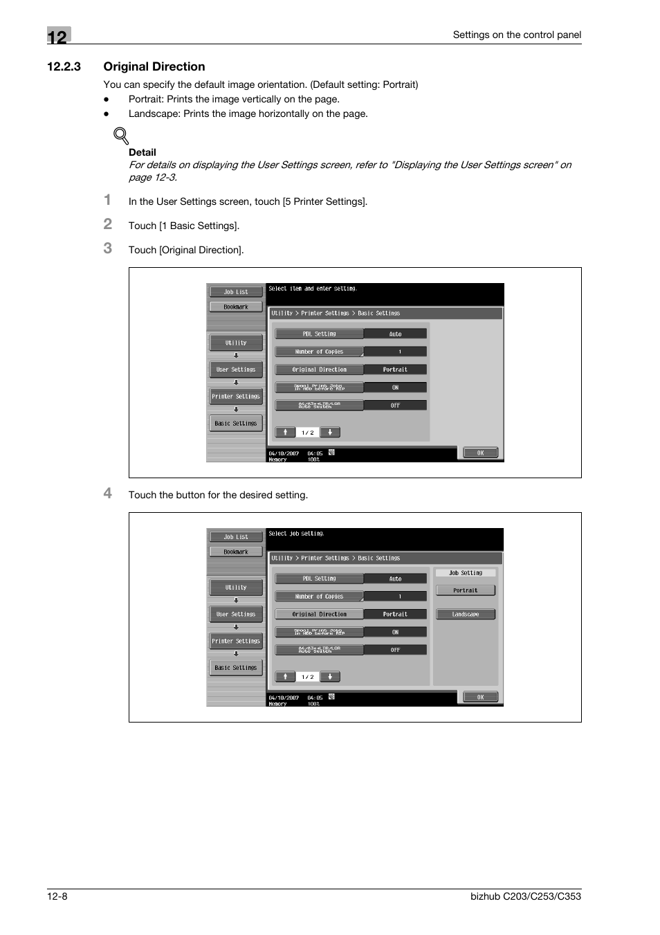 3 original direction, Original direction -8 | Konica Minolta BIZHUB C203 User Manual | Page 190 / 278